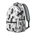 thumbnail image 2 of Boho Cat Aesthetic Student School Backpack Floral Cat and Moon Artwork Pattern Watercolor Artistic Design Bookbag, 2 of 6