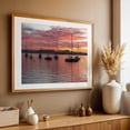 thumbnail image 5 of Sunrise Serenity - Photography Sunset Sailboat Harbor Cityscape Skyline Seascape Boat Unframed Wall Art Print 24 x 36 inches, 5 of 7