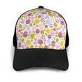 thumbnail image 3 of Naloa Easter Egg Adult adjustable Print Baseball Hat, Patchwork curved brim baseball capfor Men and Women, One Size, 3 of 5