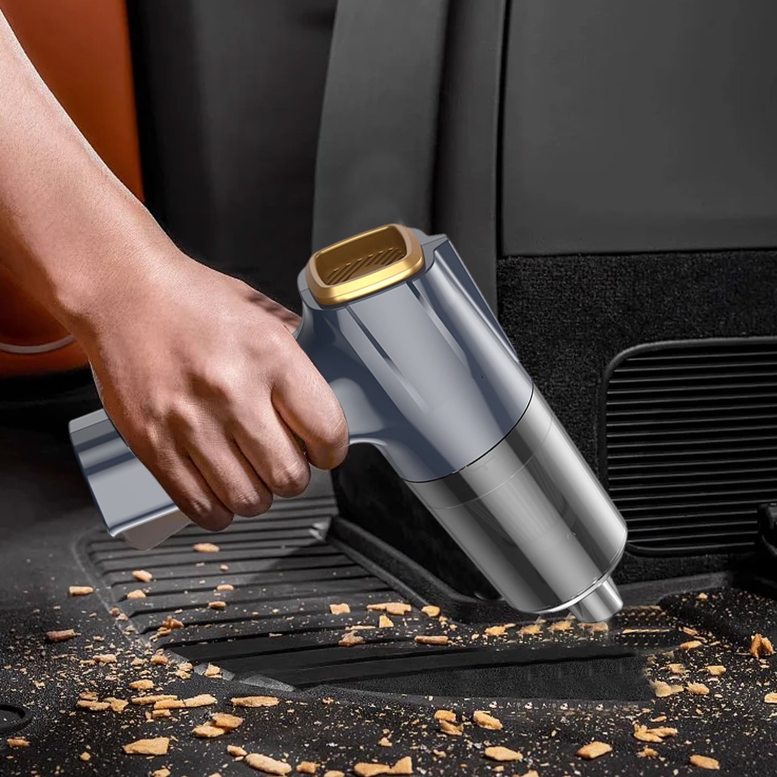 YZEGDCH ,Cordless Lightweight Vacuum Cleaners Mini Vacuum,Wireless Handheld Car Vacuum Cleaner Rechargeable,Strong Suction,3 In1 Buster & Blower & Hand Pump,Dry Use for Car,Keyboard