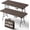 Brown, variant on Heavy Duty 4FT Fold-in-Half Plastic Utility Table with Handle, Portable Foldable Table for Outdoor, Indoor, Events, Dining, Camping, Picnic, Party, Wedding, Brown