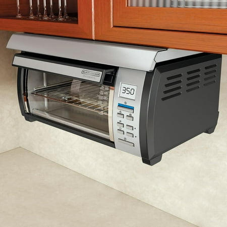 BLACK+DECKER SpaceMaker Under-Counter Toaster Oven, Black/Silver,