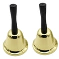 thumbnail image 4 of Mobutofu 2Pcs Golden Handbell with Small Ringing Sound 4.9X3.0X3.0In, 4 of 7