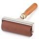 thumbnail image 1 of Rodillo de goma suave, Brayer ideal para herramientas de construcción de cinta antideslizante, herramientas de impresión, tinta y estampado (4 pulgadas, marrón), 1 of 5