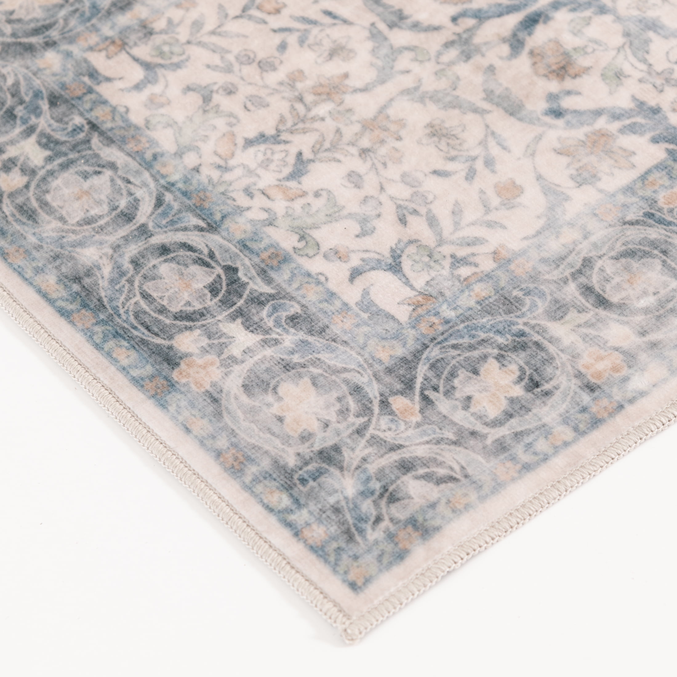 Home Décor Collection 19.7"x58" Washable Green Persian Faux Fur Indoor Runner Rug