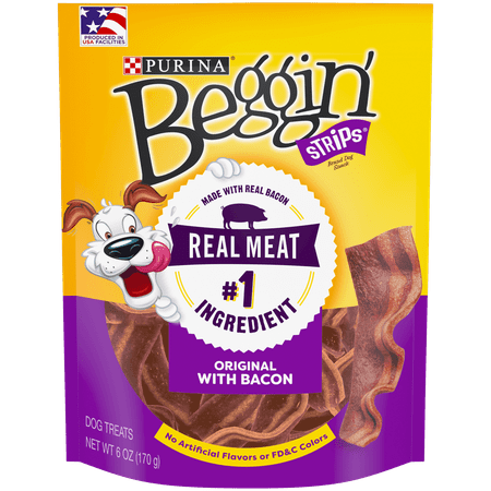 Purina Beggin' Dog Treats; Strips Bacon Flavor - 6 oz.