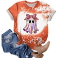 thumbnail image 7 of guuuGxd Woman Halloween Shirt Fall Pumpkin Halloween Tshirt Women Cute Autumn Graphic Tees Tops Orange,M, 7 of 7