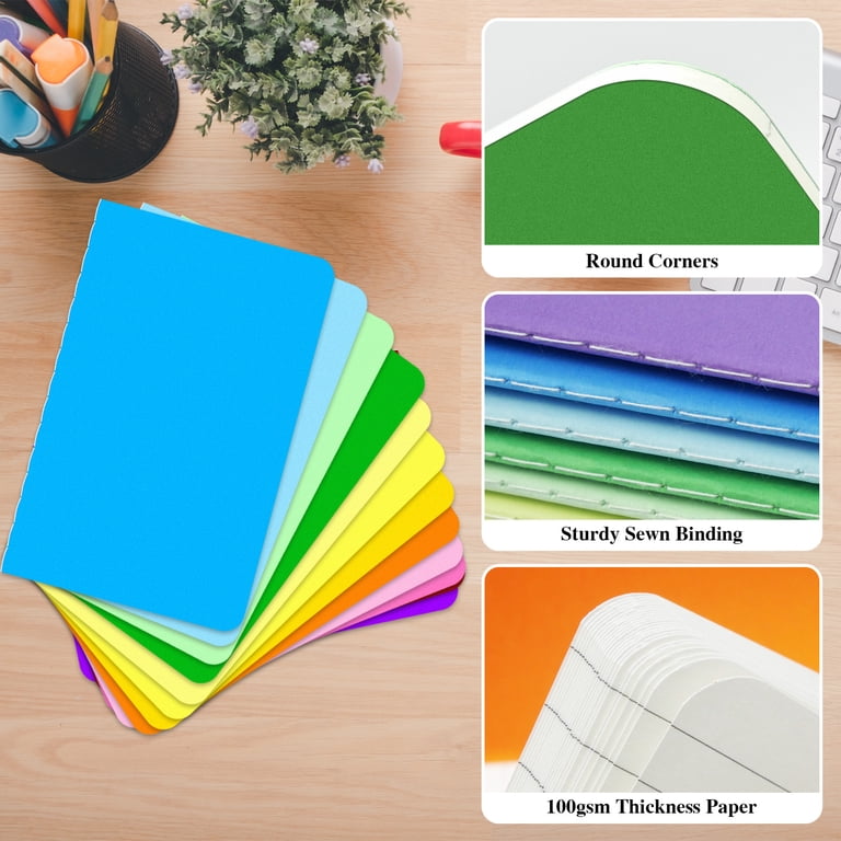 AGCAN 12-Pack A6 Pocket Notebooks, Assorted Colors photo 2