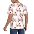 thumbnail image 2 of Lsque Dachshund Dog Puppy Pattern Mens Polo Golf Shirts Funny Graphics Shorts Sleeve Button Shirts Baseball T-shirt-Medium, 2 of 7
