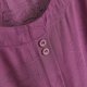 thumbnail image 5 of Mujeres de Verano Tops Suelto Ajuste Color Sólido 1/2 Manga Cuello Redondo Top Casual, Blusa de Poliéster de Moda para las Mujeres, Lavado de Manos Primavera Y Verano, 5 of 5