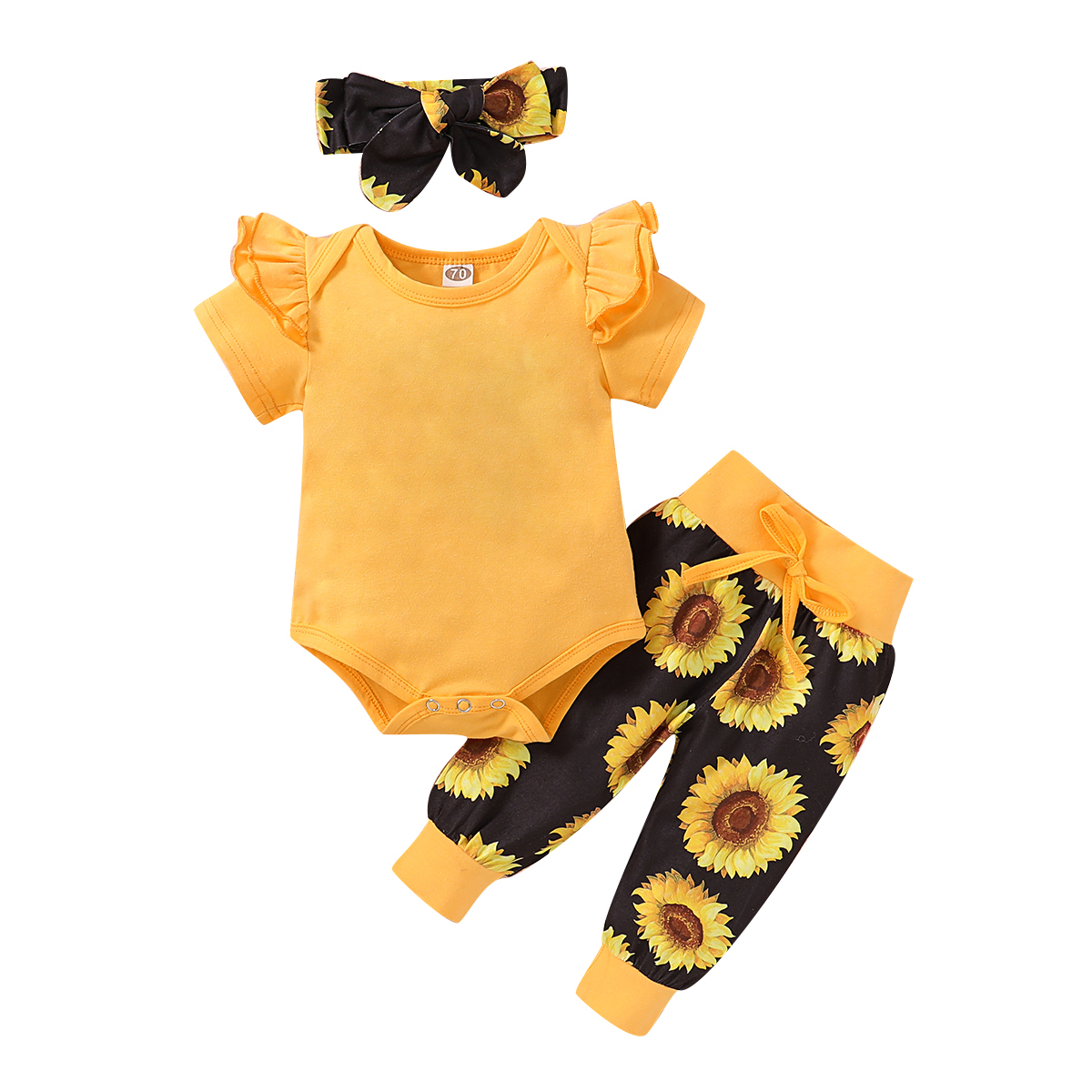 yellow infant pants