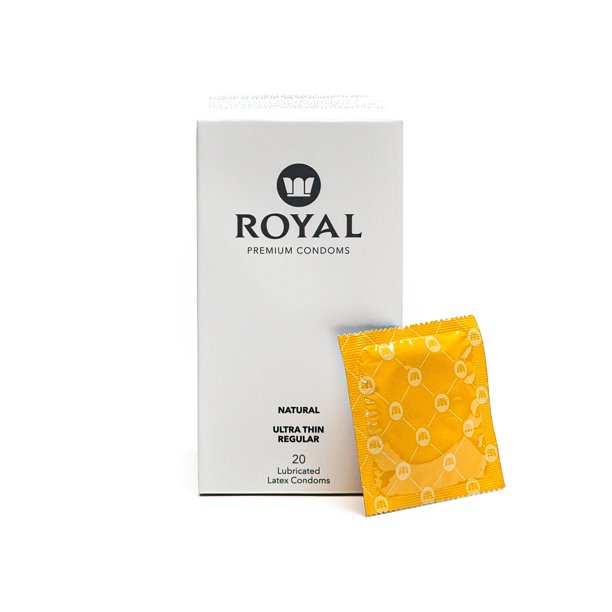 Royal Tailored Fit Ultra Thin Condoms Premium Lubricated Condom Pack
