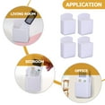 thumbnail image 2 of TABLZONE Space Saving AC Remote Wall Holder 4Pcs Rectangular Plastic for Home Organization, 2 of 6