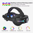 thumbnail image 3 of 12000mah Rechargeable Battery Head Strap Compatible with Meta Quest 3/3S Headband VR Accessory With RGB Light, 3 of 7