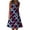 Blue-A, variant on ibuvkizy Sundresses for Women 2025,4th of July Dress Women Casual Patriotic Midi Dress Red White and Blue Pattern Crewneck Dresses Sleeveless Breathable Tunic Dress White L