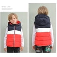 thumbnail image 4 of MEZZALL Veste Sans Manches Rembourrée pour Garçons, Fermeture Éclair, Coupe Décontractée, Hiver, Usage Quotidien, Rouge, 4-5 Ans, 4 of 8