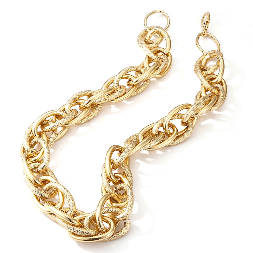 Chain Necklace Chunky Metal: Fashion 