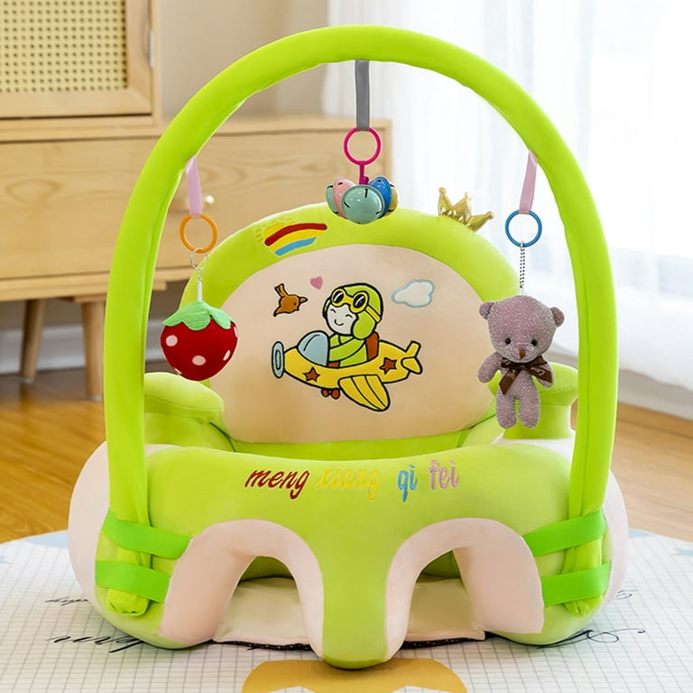 1pc Green New Cartoon Rabbit Shaped Short Plush Car Seat Cushion,  Anti-slip, Warm, Wear Resistant