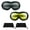 Smoke Yellow Combo, variant on Fit Over Goggles for Eye-Glasses Motorcycle Riding Cycling Skiing Sky Diving Outdoor Work