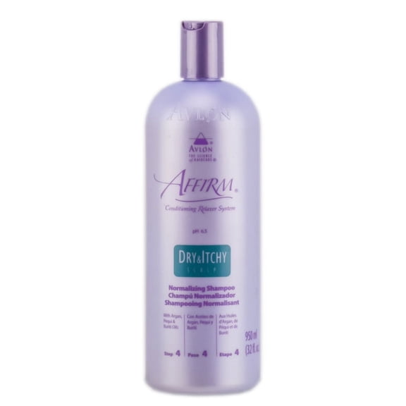 Size : 32 oz / liter , Avlon Affirm Dry & Itchy Scalp Normalizing Shampoo Hair - Pack of 1 w/ Sleekshop Teasing Comb