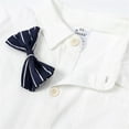 thumbnail image 7 of Likimi Boys Jumpsuits Lapel Button Down Solid Color Long Sleeve Romper For Baby Spring Autumn Soft Casual Clothes White Size 12-24 Months, 7 of 7