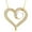 10K Yellow Gold, variant on Fine Jewelry 925 Sterling Silver Round Shape Diamond Heart With Pearl Pendant with Silver Cable Chain Necklace for Women (1/4 cttw, I-J Color, I2-I3 Clarity) 18"