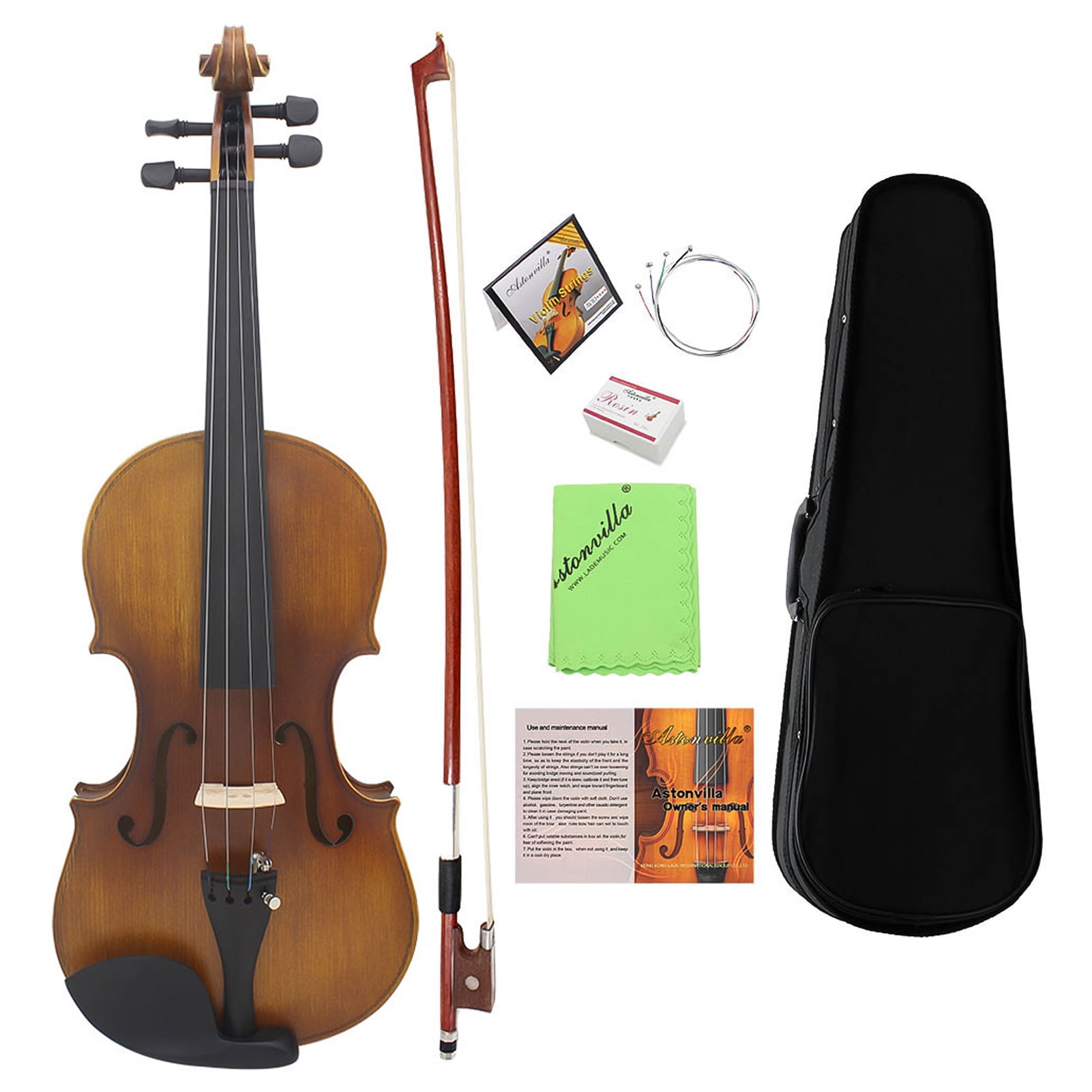 Violine 4/4 Geige solide Holz Mattende Northeast Pine Gesicht Board Z9Y1 