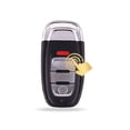 thumbnail image 2 of for Audi Key Fob Cover with Carbon Fiber Belt Keychain, Stylish Soft TPU Key Case for Audi A3 A6-A8 E-Tron S3 RS6-7 SQ7-8Series Smart Key, 2 of 5