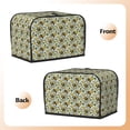 thumbnail image 3 of Kdxio Bees and Flower Print Toaster Cover Bread Machine Cover Fits for Most Standard 2 Slice Toasters,Keep Toaster Free From Dust And Fingerprint Oven Dustproof Cover, 3 of 7