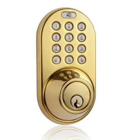 Keyless Entry Deadbolt Door Lock with Electronic Digital Keypad Polished Brass price history on PriceWatchPro