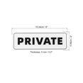 thumbnail image 2 of Uxcell 6"x2" Cartel Privado Acrílico Autoadhesivo para Puerta, 2 of 5