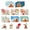 Style 4, variant on 8pcs Christmas Stickers Set, Paper Material, Multiple Colors, Self Adhesive, for Holiday Party Decorations, Kids Activity