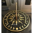 thumbnail image 2 of NauticalMart Brass Garden Sundial Clock - 8.5” Diameter Sundial Clock with Polished Brass Highlights, 2 of 5