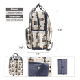 thumbnail image 5 of Mochila Pañalera Impermeable Multifunción Bebe De Viaje Blanco osos, 5 of 5