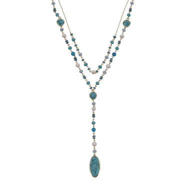 The Pioneer Woman - Women's Jewelry, Gold-tone Beaded Y-Necklace Set