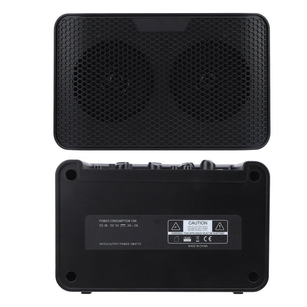 Amplificador De Guitarra, Amplificador Combinado De Guitarra Potente Salida De 10 W Conectividad Multifuncional ABS Para Rendimiento