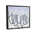 thumbnail image 3 of Stupell Industries Contemporary Split Spiral Shape Graphic Art Jet Black Floating Framed Canvas Print Wall Art, Design by Kathy Ferguson, 3 of 8