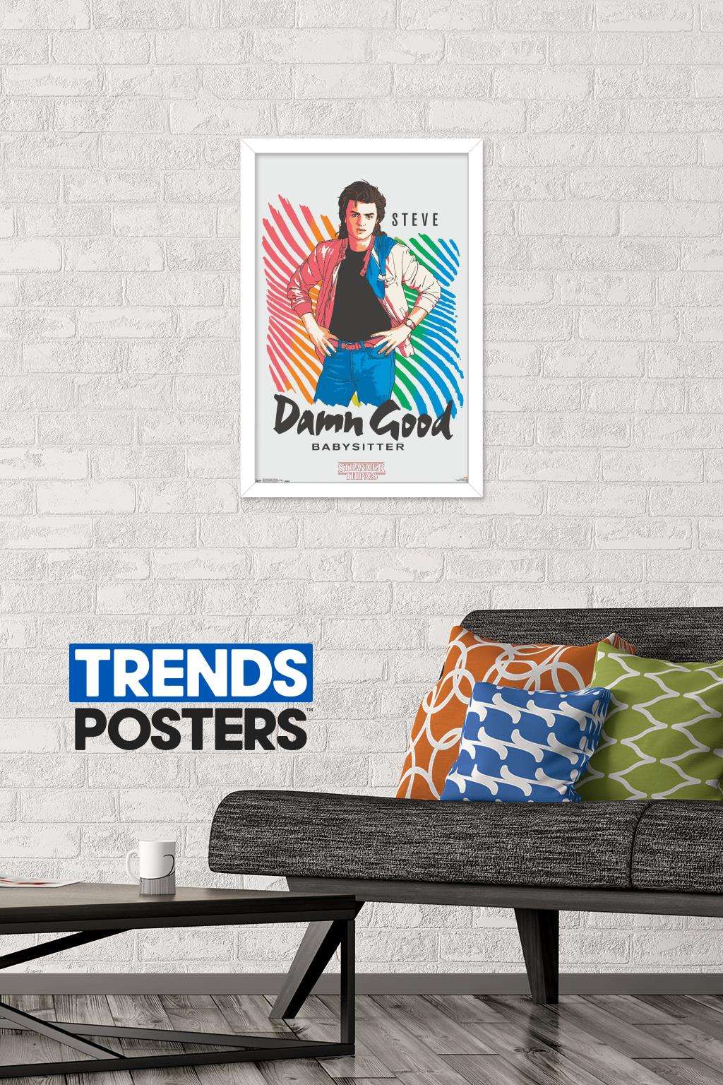Netflix Stranger Things: Season 2 - Babysitter Wall Poster, 14.725" x 22.375", Framed