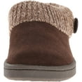 thumbnail image 2 of CLARKS Women's Knit Scuff Slipper, Brown, 7 M US, 2 of 8
