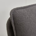 thumbnail image 6 of Accent Chair, Accent Chairs for Living Room with Backrest & Armrest, Upholstered Living Room Chair in Lamb Fabric, Comfy Armchair Reading Chair for Bedroom, Small Space, Office, Reading Room, Grey, 6 of 8