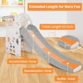 thumbnail image 4 of Toddler Slide, Ronipic 3 in 1 Slide for Kids, Freestanding Game Slide with Extra Long Slipping Slope and Basketball Hoop, Kids Slide Climber Set for Indoor Outdoor Ideal Gift Toys for Boys and Girls, 4 of 7