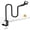 Black (H19), variant on ZealSound Microphone Stand,Gooseneck Arm with Heavy Duty Crab Clamp for Round Pipes & Desktops,Flexible Boom Mount with Mic Clip for Podcast,Compatible with Blue Snowball, Razer, Pyle & More 13 Inch
