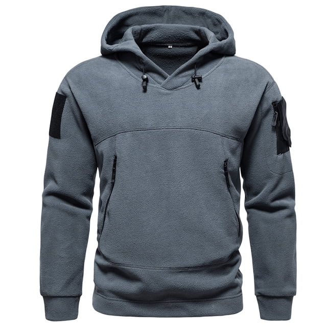 Sudadera con capucha para exteriores, sudadera táctica ajustable con gorro, sudadera para hombre