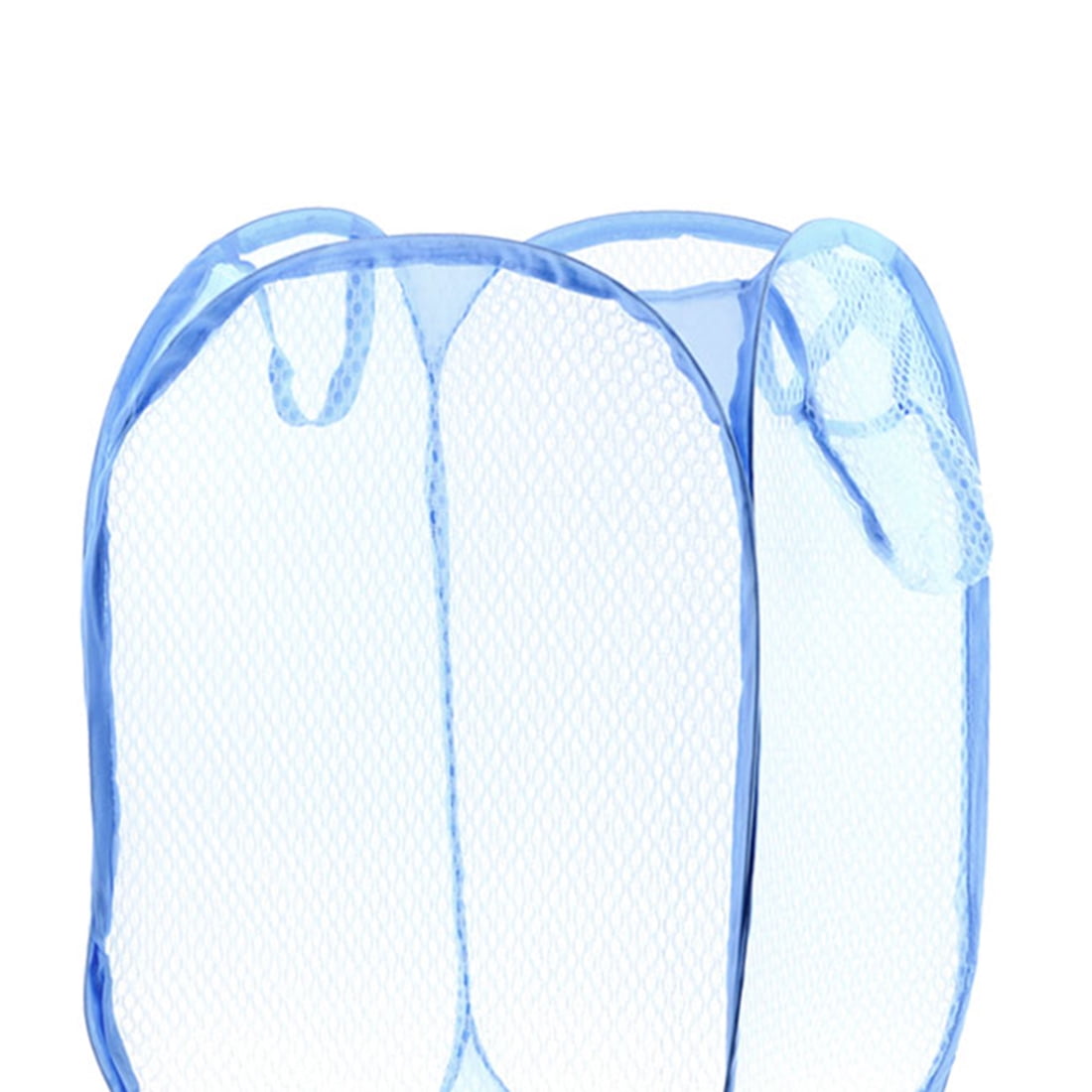 Unique Bargains Folding Laundry Clothes Storage Basket Hamper 2pcs Orange Blue