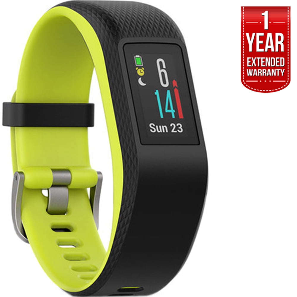 Garmin Smart Activity Tracker + Built-In GPS (Slate, 010-01789-10 + 1 Year Extended - Walmart.com