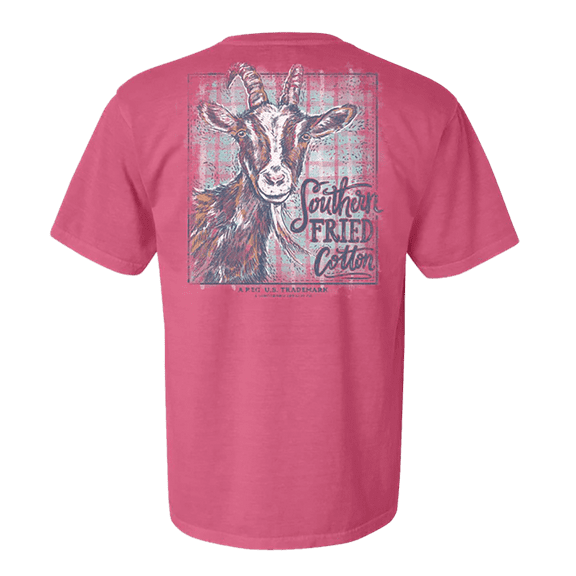 Southern Fried Cotton Whatever Floats your Goat Comfort Colors Crunchberry Graphic T-shirt-2XL