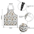 thumbnail image 3 of Cartoon Construction Vehicles Mountains Kids Aprons for Girls and Boys,Adjustable Neck Strap Toddler Aprons for Kids Cooking Baking, 3 of 6