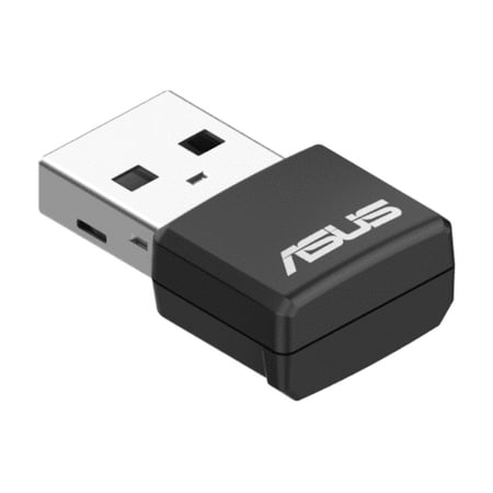 ASUS AX1800 Dual Band WiFi 6 USB Adapter, WiFi 6, 802.11ax, WPA3 Network Security, 5GHz frequency band, Compact size (USB-AX55 Nano)