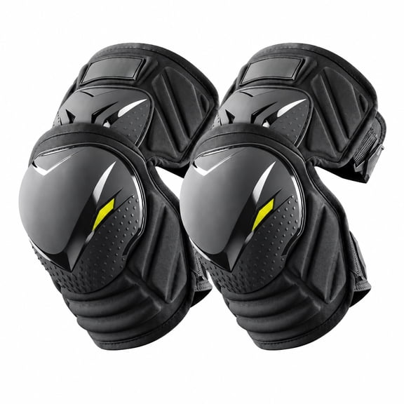 2 Piece Motorcycle Knee Pads,TPU Protective Gear with Adjustable Straps for Off-Road & Cycling for Men & Women