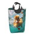 thumbnail image 2 of KLL Underwater Swimming Duck Laundry Hamper,Large Canvas Fabric Lightweight Storage Basket Toy Organizer Dirty Clothes Collapsible Waterproof, 2 of 6